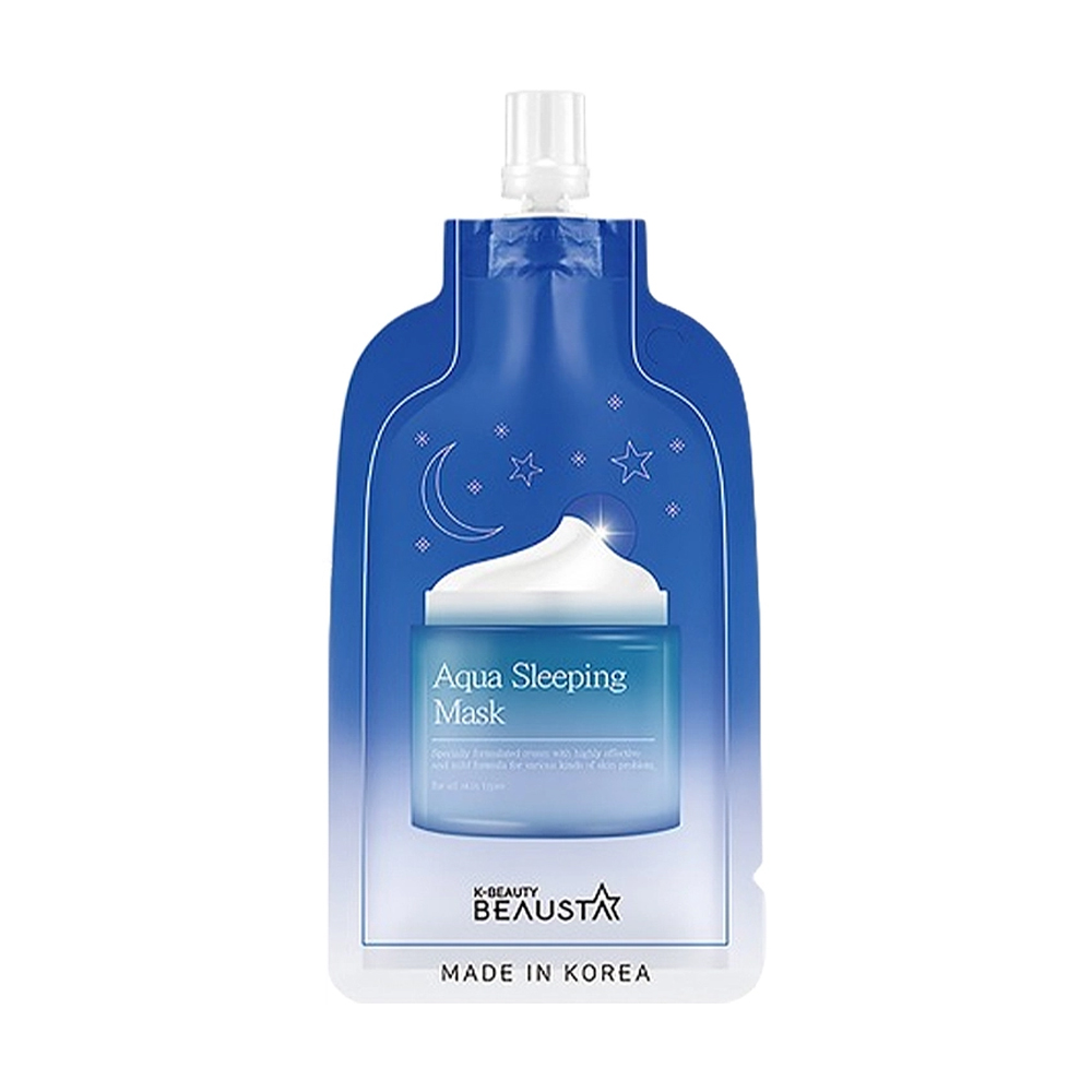 Нічна зволожувальна маска для обличчя Beausta Aqua Sleeping Mask, 15 мл
